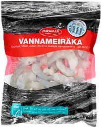 Vannameiräka skalade Fryst 400g Miramar