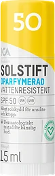 Solstift SPF 50 Oparfymerad 15ml ICA Hjärtat