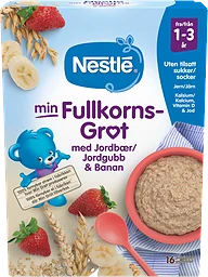Fullkornsgröt Jordgubb Banan 1-3 År