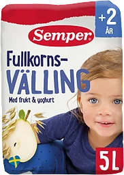 Fullkornsvälling Frukt & yoghurt Från 2år 5l Semper
