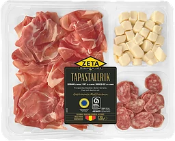 Tapastallrik med Fuet & Iberico 120g Zeta