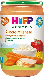 Risotto milanese & kyckling Från 12m Ekologisk 250g Hipp