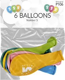 Ballonger 5 6p Happy Party
