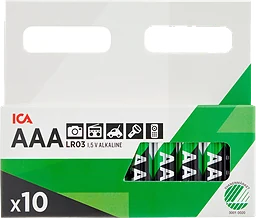 Batteri AAA/LR03 10-p ICA
