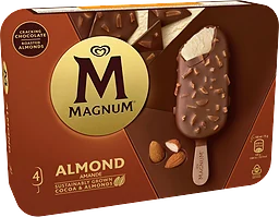 Glass Magnum almond 4-p Magnum