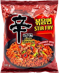 Snabbnudlar Shin Ramyun Spicy Stir-fry 131g Nongshim