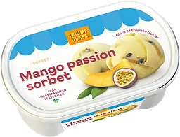 Sorbet Mango & passionsorbet 500ml Triumf Glass
