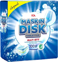 Maskindisktablett Allt i Ett 100-p ICA