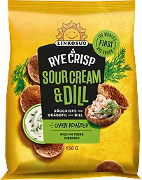 Rågchips Sourcream & Dill 150g Surdeg Linkosuo