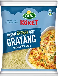 Riven ost Gratäng 24% 300g Arla Köket