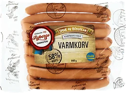Varmkorv Storpack 58% Kötthalt 840g Rybergs Chark