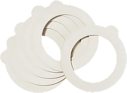 Gummiring Konserveringsglas Vit 6-p Bormioli