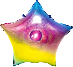 Folieballong Stjärna Glitter 1-p Happy Party