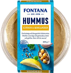 Hummus Koriander & citron 200g Fontana