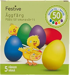 Äggfärg Starka Färger Gul Blå Röd Grön Lil