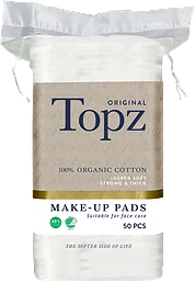 Make-up Pads Fyrkantiga 50-p Topz