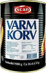 Varmkorv Konserv 1980g Scan