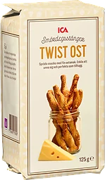 Smördegsstänger Twist ost 125g ICA