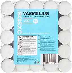 Värmeljus 50p 4h ICA Basic