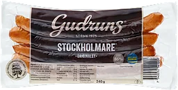 Korv Stockholmare Original Alspånsrökt 86% 4-p 240g Gudruns