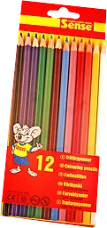 Träfärgpennor 12-pack