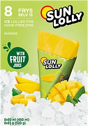 Isglass Mango Ej fryst 8-p 480ml Sun Lolly