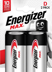 Batteri D 2-p Energizer Max