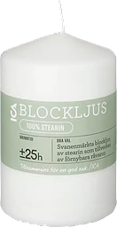 Blockljus Vit Stearin ICA