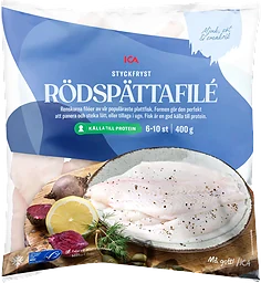 Rödspättafilé Fryst 400g ICA
