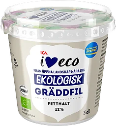 Gräddfil 12% 300ml KRAV ICA I love eco