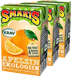 Fruktdryck Apelsin 25cl 3-p KRAV Smakis