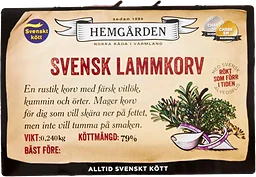 Svensk Lammkorv 240g Hemgården