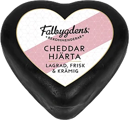 Cheddarhjärta hårdost 100g Falbygdens rekomm.