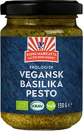 Pesto Basilika Vegansk KRAV 130g Kung markatta