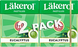 Halstabletter Eucalyptus Sockerfri 2-p 50g Läkerol