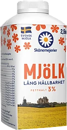 Mjölk Längre hållbarhet 3% 2,5dl Skånemejerier