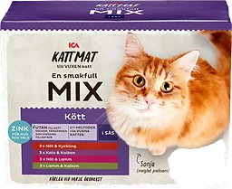 Kattmat Kött i sås 12-p ICA