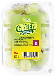 Gröna Druvor kärnfria  250g Klass 1 ICA