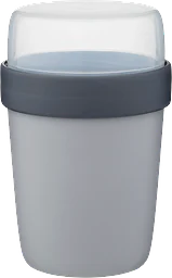 Yoghurtbägare Grå 400ml +180ml i Lock