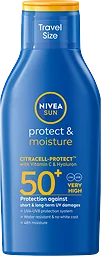 Solkräm Protect & Moisture Sun Lotion SPF50+ Travel size 100ml Nivea Sun