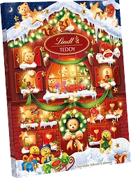 Chokladkalender Teddy House 170g Lindt