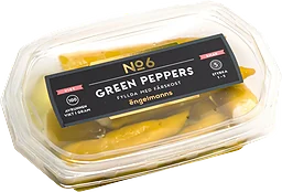 Green Peppers Fyllda Med Färskost 140g Engelmanns