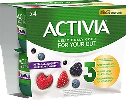 Yoghurt Skogsbär 4-p 500g Activia