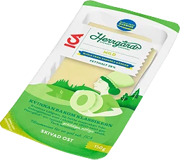 Ost Herrgård mild skivad 28% 150g ICA