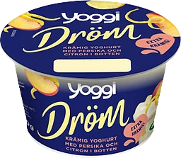 Vaniljyoghurt Dröm Persika & Citron 6,2% 200g Yoggi®