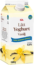 Lättyoghurt Mild Vanilj 0,5% 1500g ICA