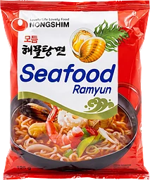 Snabbnudlar Seafood Ramyun 125g Nongshim