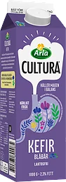 Kefir Blåbär Cultura Laktosfri 2,3%