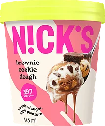 Glass Brownie cookie dough 473ml Nick´s