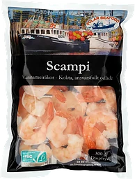 Scampiräkor Scampi kokt 300g Polar Seafood